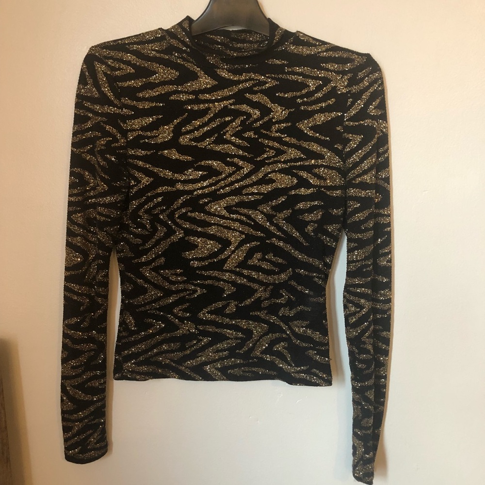Glitter Detail Top